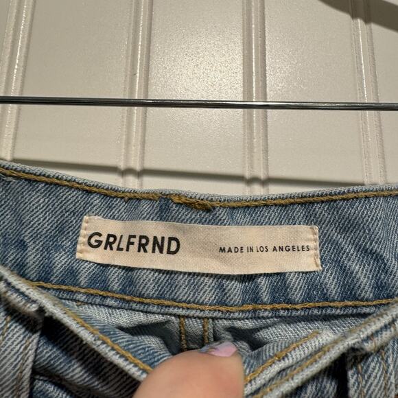 Grlfrnd Sara Super High Rise Slim Straight Jeans Size 27 - Picture 4 of 9